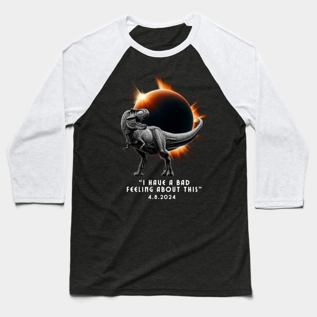 Eclipse Shirt 2024 Eclipse Tshirt Total Solar Eclipse Shirt Dinosaur Shirt Kids Youth Eclipse 2024 Youth Eclipse Shirt Gift Solar Eclipse Shirt T-Shirt Baseball T-Shirt by HoosierDaddy